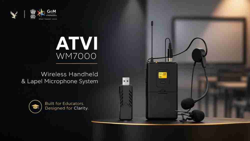 Best GeM Registered ATVI WM7000 Mic Dealer in India | Edumark Technologies