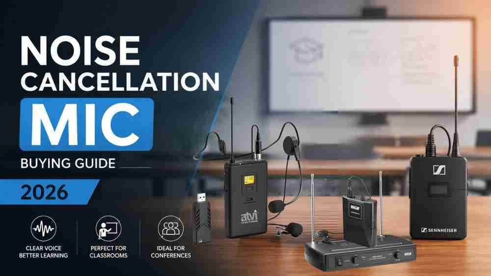 Noise Cancellation Mic Buying Guide for Classrooms & Conferences (2026)
