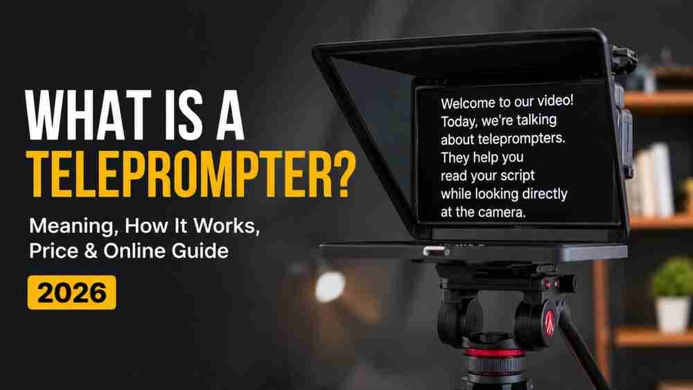 What is a Teleprompter & How It Works ?