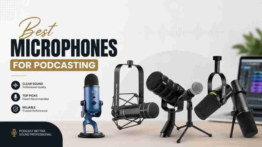 Best Microphones for Podcasting in 2026 : List