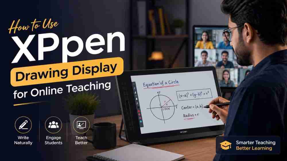 How to Use XPPen Drawing Display for Online Teaching