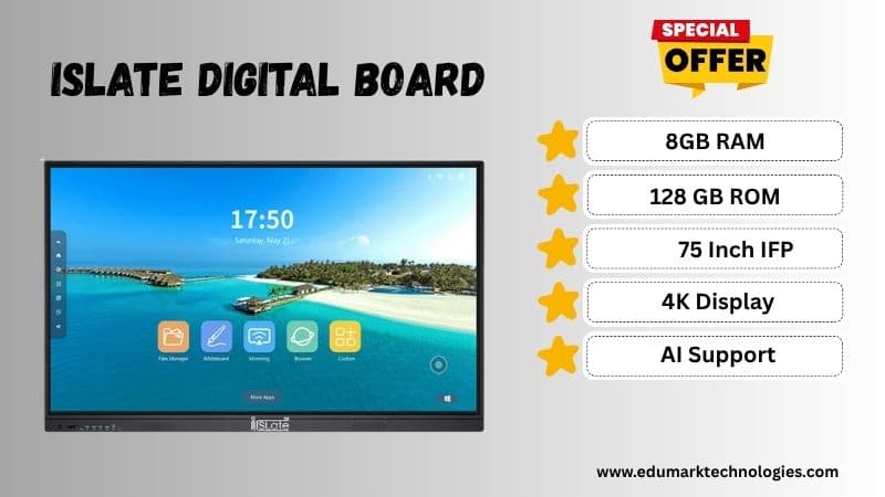 iSlate Digital Board | 4K Interactive Flate Panel