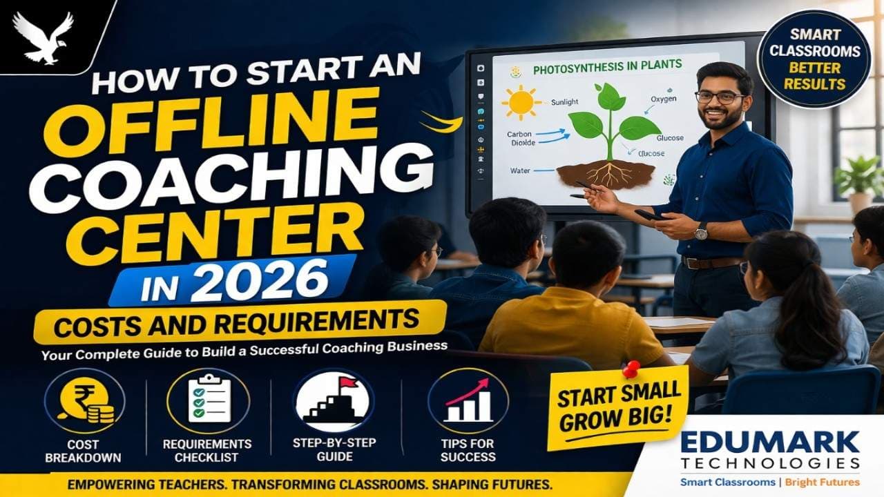 How to Start an Offline Coaching Center in 2026 (With Smart Digital Classroom Setup)